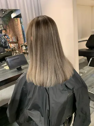 ミディアム 田中 聖也のヘアスタイル