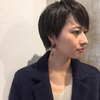 ショート HARUNA🤍 大人ショートヘアのヘアスタイル