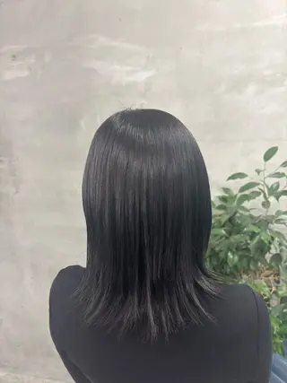 セミロング カラー ✨ブリーチなし透明感 ✨カラー💍Yuriのヘアスタイル