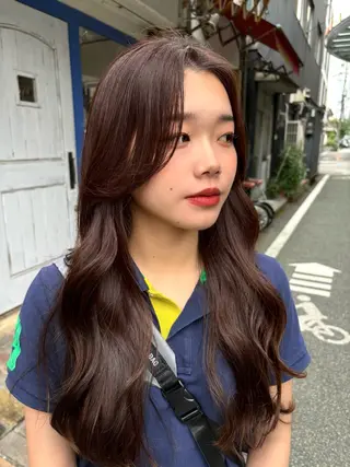 ロング ami所属・髪質改善ストレート/ ブリーチ/Shoyoのヘアスタイル