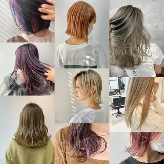 ミディアム カラー ツヤカラー🤍 ARISAのヘアスタイル