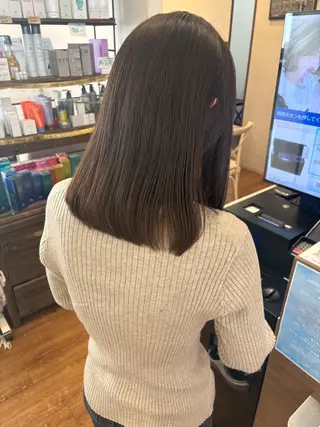 ミディアム カラー アレンジ&ショート 💙YUKINOのヘアスタイル