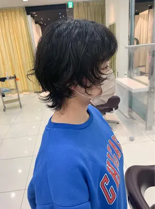 ショート カラー パーマ ヘアアレンジ メンズ 原宿パーマ kazuのヘアスタイル