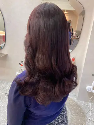 ロング カラー 新宿/韓国ヘア 中明度カラー/かやのヘアスタイル