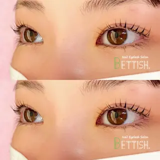 マツエク・マツパ BETTISH🩵 SERIのマツエク・マツパデザイン