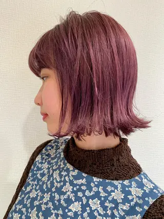 ショート 透明感/オリーブ/ グレージュ/YUKAのヘアスタイル