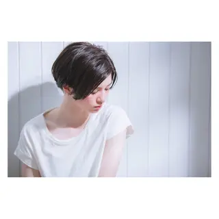 ショート カラー パーマ ヘアアレンジ 【ツヤ髪美容師】 ツダケイスケのヘアスタイル