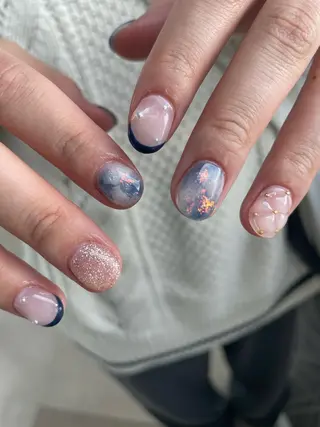 ショート m kaori𓃟のネイルデザイン