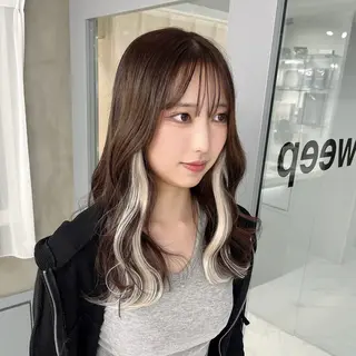 ロング りおな/エクステ /ミルクティーカラーのヘアスタイル