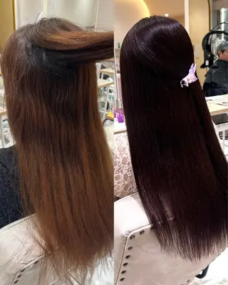 ロング パーマ 🇰🇷韓国スタイル /束間まつげ🎀ミキのマツエク・マツパデザイン