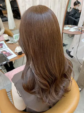 セミロング 🌷韓国レイヤー/艶 カラー🇰🇷amiのヘアスタイル