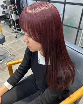 ロング カラー 韓国×髪質改善カラー 💎hinaのヘアスタイル