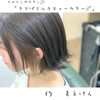ショート カラー 前田 健太のヘアスタイル