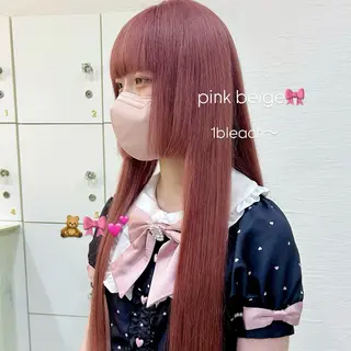 ロング カラー inq sakae所属・りん🌷︎名古屋 ブリーチカラーのヘアスタイル