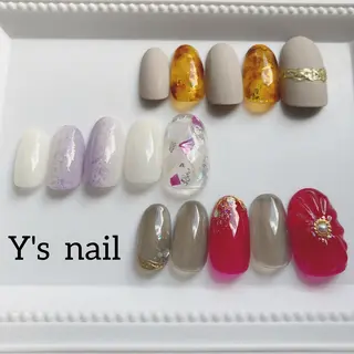 ネイル 手書きが得意🖌️ Y’s  nailのネイルデザイン