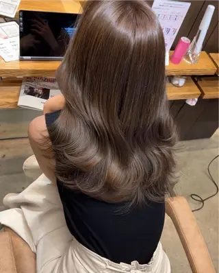 カラー ❤️ブリーチなし💚 ダブルカラー平野実花のヘアスタイル