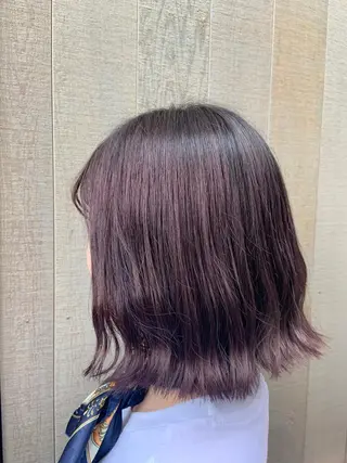 ショート カラー パーマ ヘアアレンジ ハイトーンカラー🤍 山下 優華のヘアスタイル