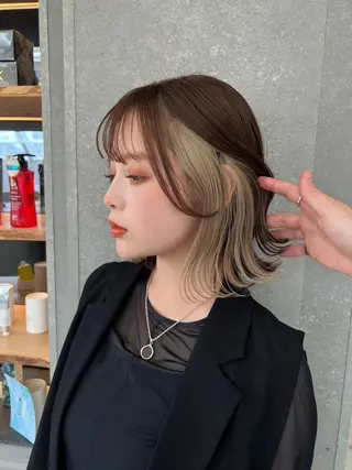 ショート カラー 韓国ヘア/艶カラー /田中悠佑のヘアスタイル