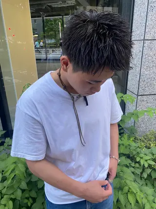 ショート メンズ charme所属・💈メンズカット ✂︎伊藤大輝💈のヘアスタイル