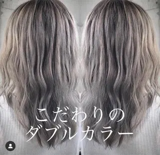 セミロング カラー テトネ タカシのヘアスタイル
