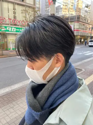 ショート メンズ 💖デザインカラー/ タダ ハナカ💖のヘアスタイル