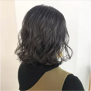 ミディアム 渋谷ブリーチカラー 韓国ヘアyuikoのヘアスタイル