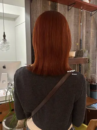 ミディアム カラー 暖色カラー/レイヤー 🌙 オノユリカのヘアスタイル