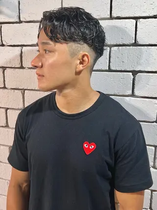 ショート パーマ メンズ men’s salon NOA solte. 【メンズサロン ノアソルテ】所属・メンズパーマ職人 加藤 弘貴のヘアスタイル