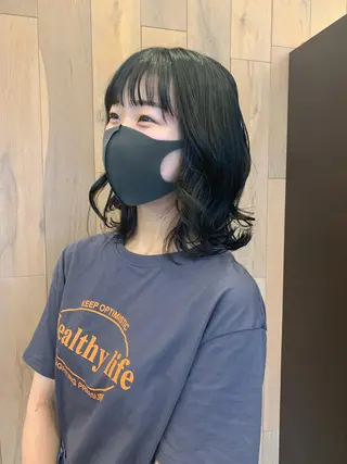 ミディアム Aya/四条烏丸/ インナーカラーのヘアスタイル