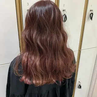 セミロング カラー ウスイ ハルカのヘアスタイル