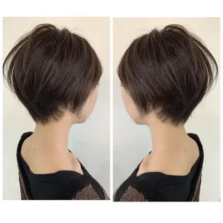 ショート 京都大人女性ショート 徒歩1分/秋山のヘアスタイル