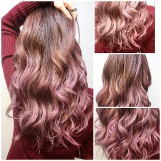 セミロング カラー ヘアアレンジ Shelltie Fiel (シェルティフィエル)所属・次世代シールエクステ 錦糸町 小泉 朋之のヘアスタイル