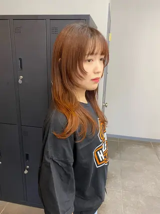 ロング maco 艶感ハイトーン🦋のヘアスタイル