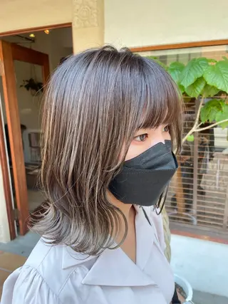 ミディアム カラー putri 副店長 岸本　拓真のヘアスタイル