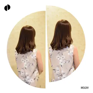 セミロング カラー ✨縮毛矯正✨髪質改善 ナカシマ ユミのヘアスタイル