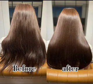 ロング 梅田縮毛矯正◻︎髪質 改善◻︎細見　了眞のヘアスタイル