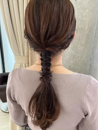 ロング ヘアアレンジ サソウ ユリエ🥥のヘアスタイル