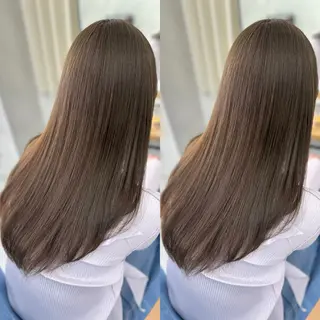 ロング 縮毛矯正💎髪質改善 艶カラー/木下のヘアスタイル