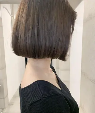 ミディアム カラー 透明感/オリーブ/ グレージュ/YUKAのヘアスタイル