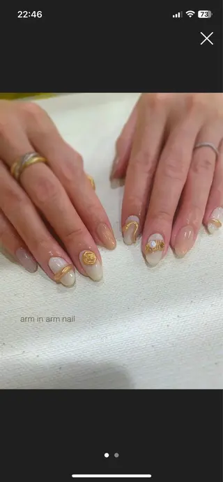 ネイル arm in arm ︎✿Yamamotoのマツエク・マツパデザイン
