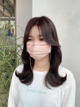 セミロング ❤︎︎韓国ヘア❤︎︎ 𝑺𝒉𝒊𝒉𝒐のヘアスタイル