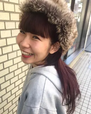 セミロング カラー 韓国風スタイル 🍓MIZUKI🍓のヘアスタイル