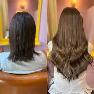 ミディアム チビ編み込みエクステ どぅ〜す/YUIのヘアスタイル