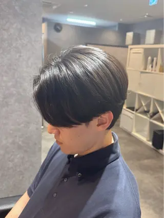 ミディアム パーマ メンズ 曲がる縮毛矯正 masashiのヘアスタイル