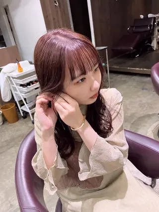 ロング カラー JUNGLEGYM所属・黒田 季穂のヘアスタイル