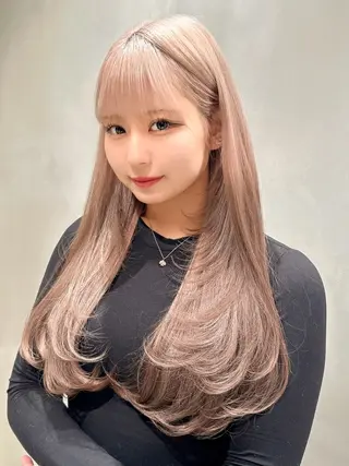 ロング カラー 🥇KEN /レイヤー/艶カラーのヘアスタイル