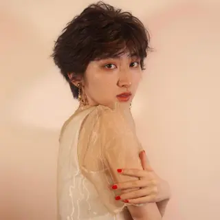 ショート ヘアアレンジ ブロンド／ブリーチ 【SITY.】のヘアスタイル