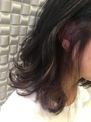 ミディアム カラー scene.池袋所属・scene. haraのヘアスタイル