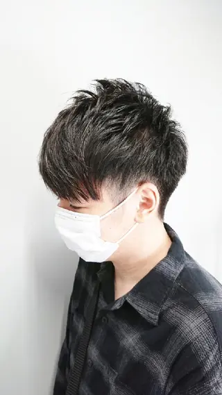 メンズ ショート 透明感ハイトーン☆ 今津 佑太のヘアスタイル