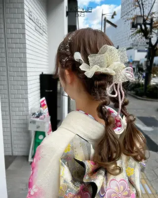 ロング ヘアアレンジ 🦄HITOMI 🦄MEMEのマツエク・マツパデザイン